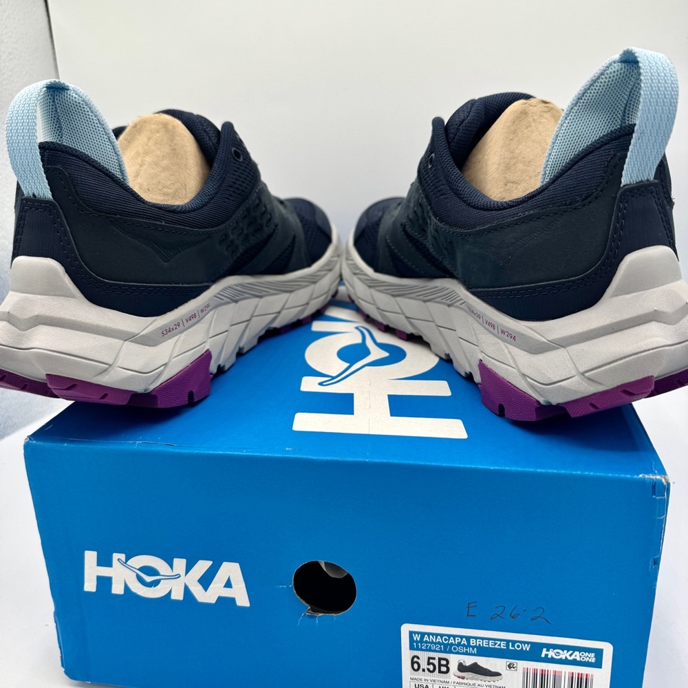 NWT Hoka Anacapa Breeze Low Women’s Hiking Shoes in Outer Space / Harbor Mist - Picture 12 of 16